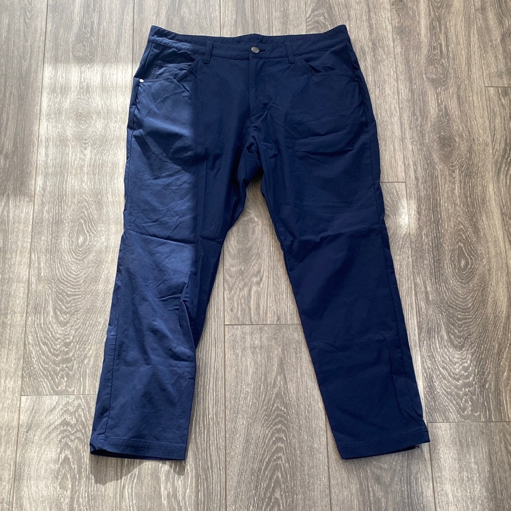 adidas - Men's Navy Athletic Chinos - Size 34x30